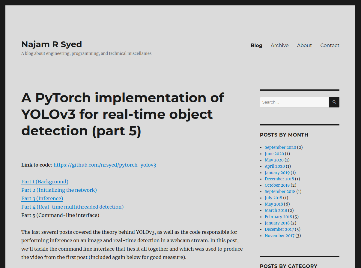 My old, ugly WordPress site